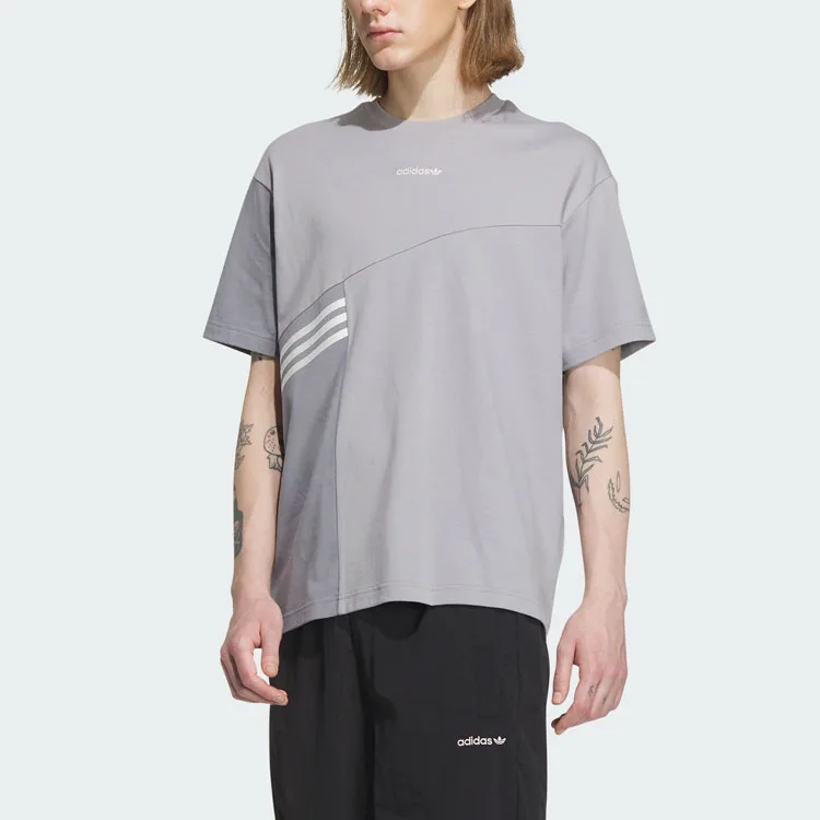 Adidas Originals Футболка унисекс aluminum gray — фото 4