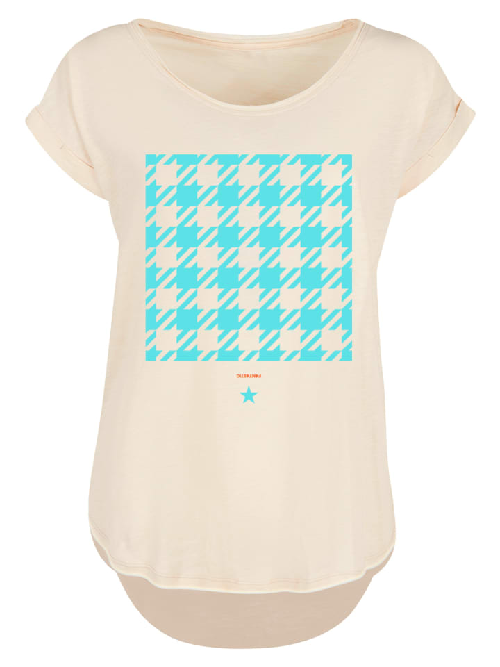 

Удлиненная футболка в клетку гусиная лапка синего цвета с белым песком F4NT4STIC, Синий, Удлиненная футболка в клетку гусиная лапка синего цвета с белым песком F4NT4STIC