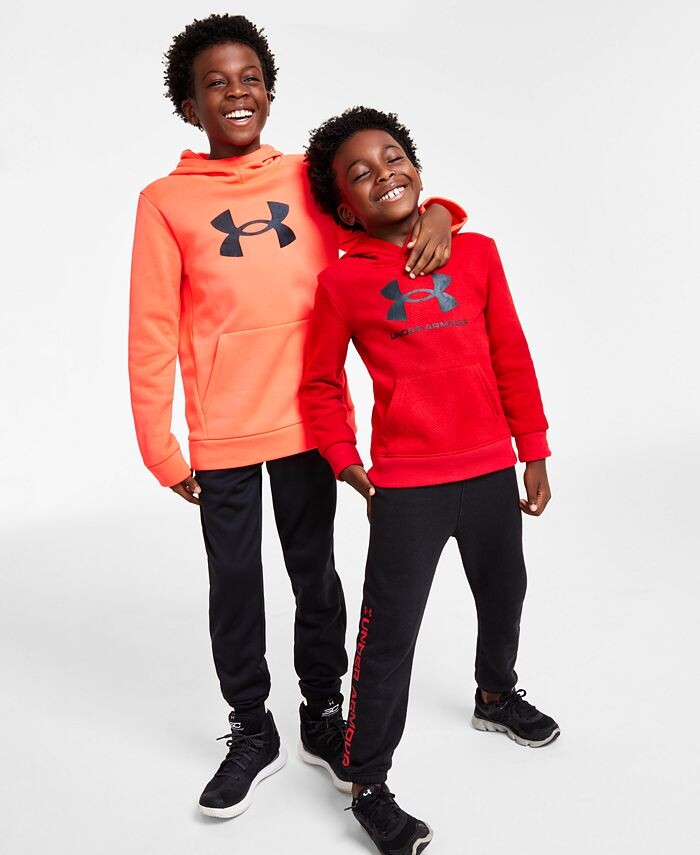 

Комплект толстовка с капюшоном, флисовые брюки и штаны Under Armour, синий
