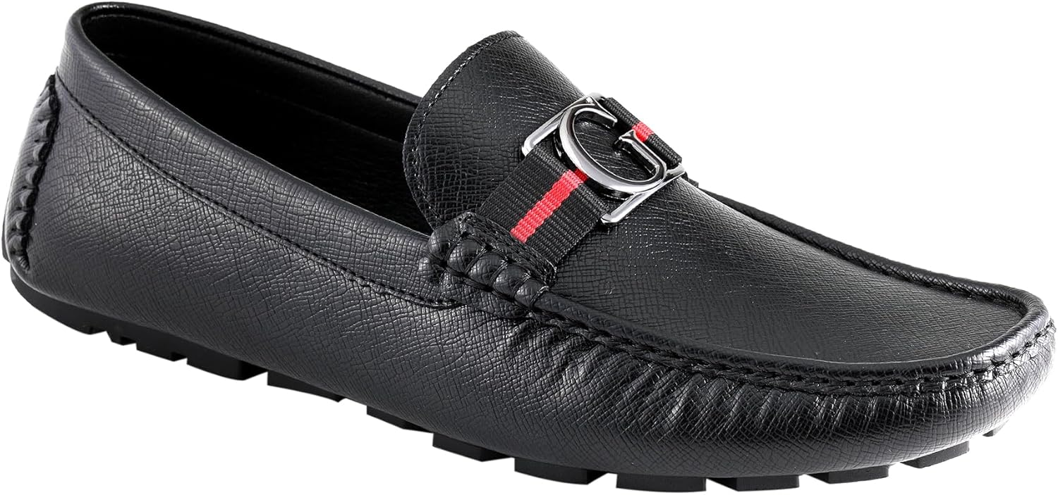 

GUESS мужские лоферы Askers, Black Saffiano 004