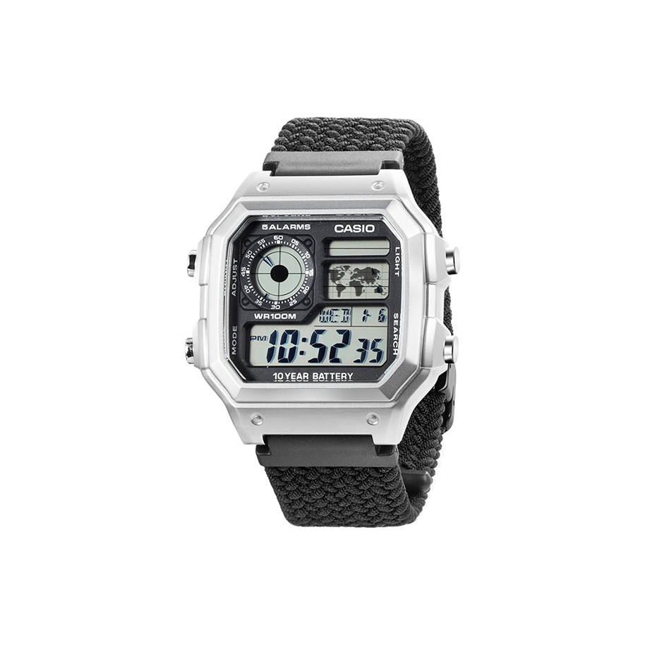 

CASIO Часы Unisex Silver Watch, Black