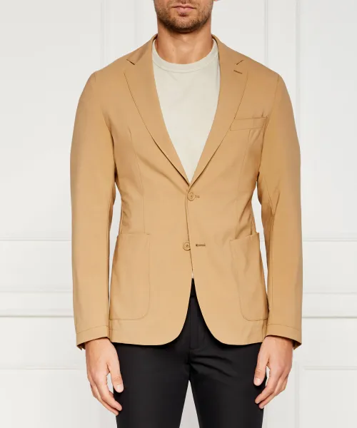 

Элегантный шерстяной жакет p-hanry-wg-241 Slim fit Boss, бежевый