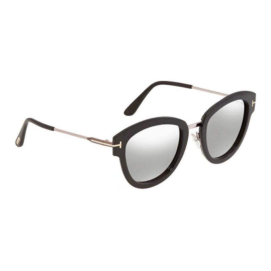 TOM FORD Прямоугольные солнцезащитные очки женские черные, Black — фото 3