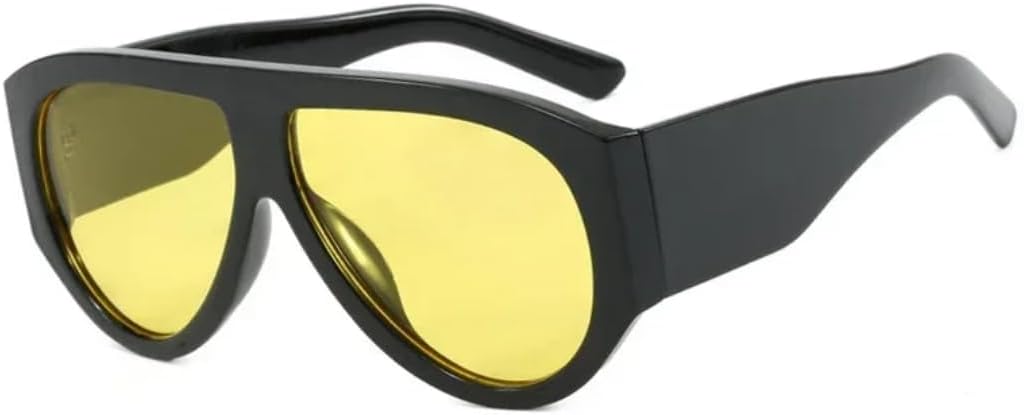 

Солнцезащитные очки с защитой UV400 | Леопардовый зеленый, широкие дужки, панк-градиент | для женщин и мужчин, для занятий спортом на открытом воздухе и вождения DSVIGF, Black Yellow