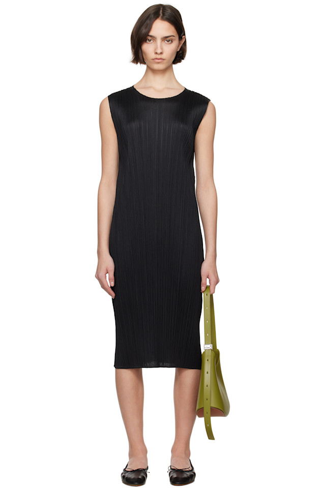 

Платье миди Monthly Colors апрель Pleats Please Issey Miyake, черный