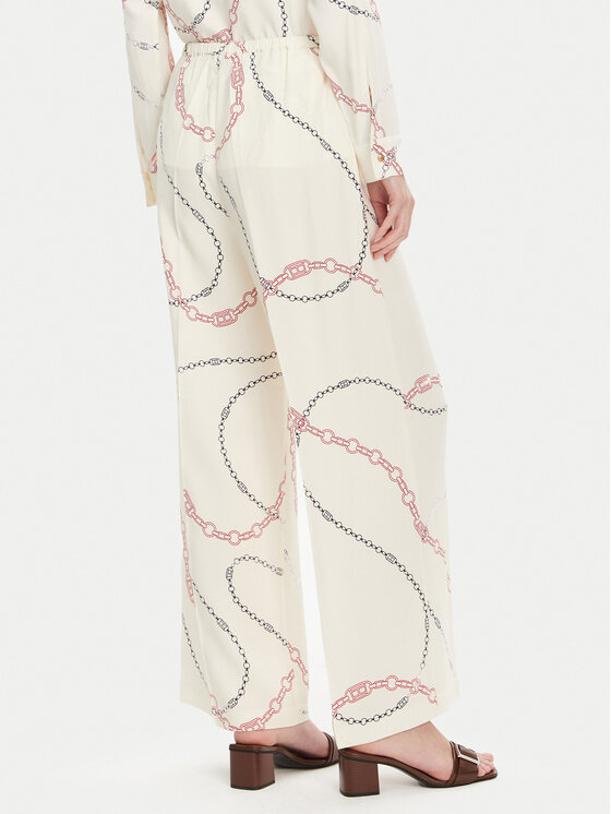 Брюки свободного кроя Soft Viscose Woven Pants WW0WW44542 Tommy Hilfiger, белый — фото 3