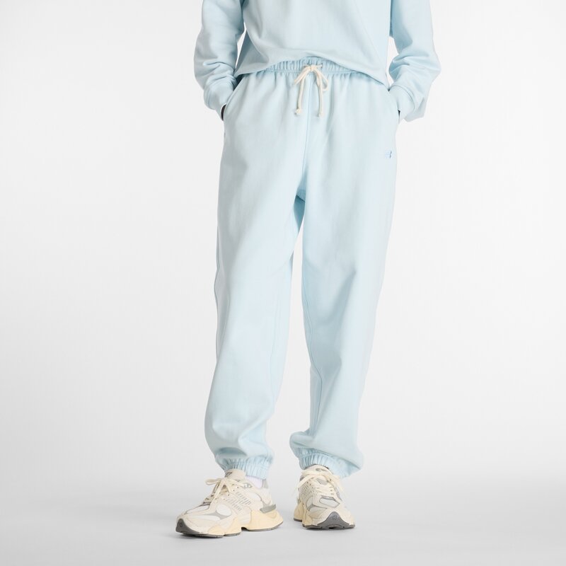 

Спортивные брюки из французского трикотажа New Balance, цвет frosted glass (wp41513frl)