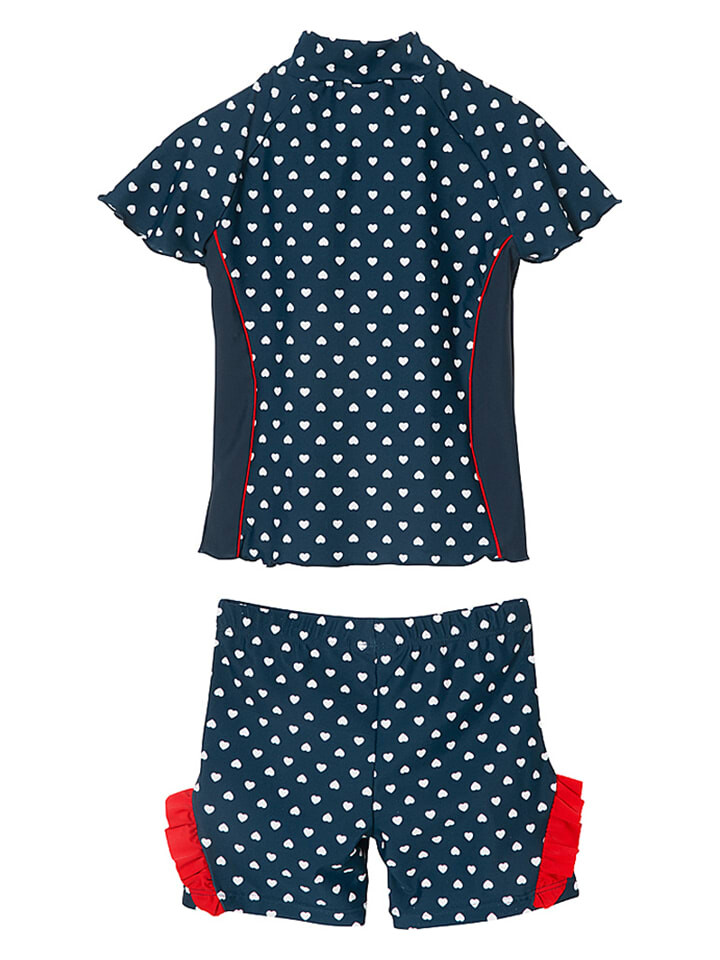 Купальник Playshoes 2tlg Badeoutfit Herzchen, темно-синий — фото 2