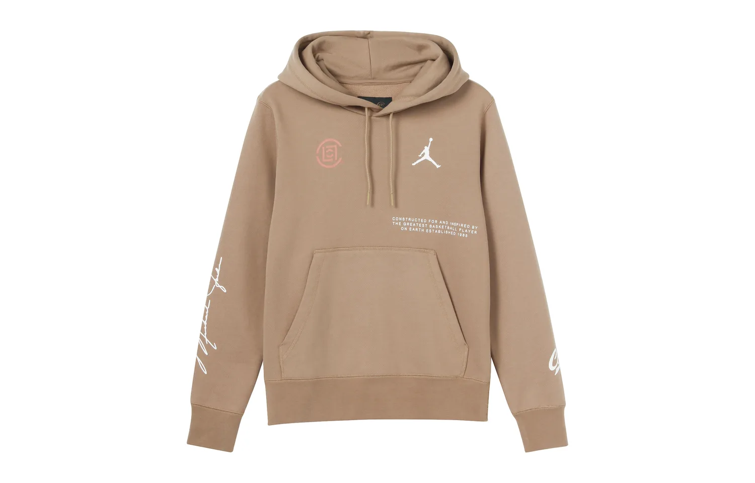 Jordan Толстовка CLOT мужская с капюшоном, цвет canteen brown