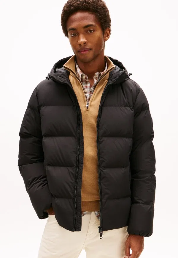 Пуховая куртка с капюшоном Tommy Hilfiger, Black