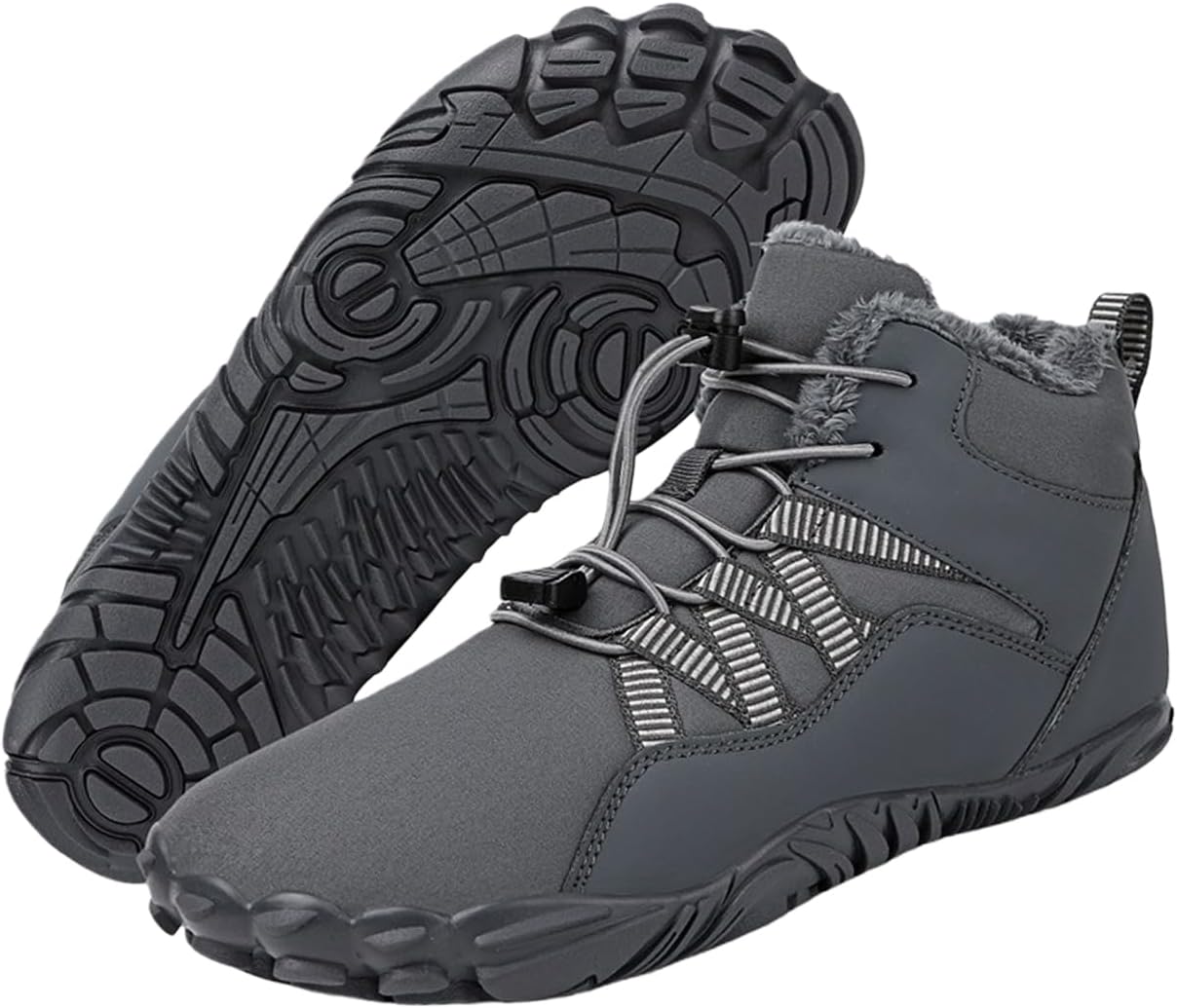 

Ботинки для женщин и мужчин, зимние снежные и походные ботинки, водонепроницаемые теплые ботинки с нескользящей подошвой Generic, серый