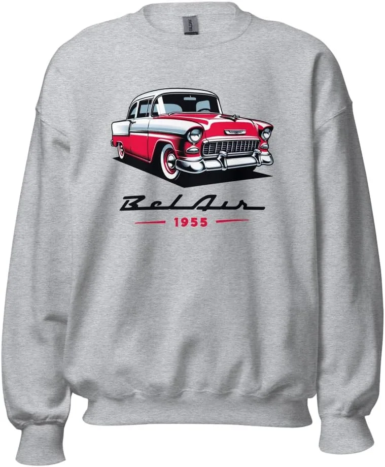 

Свитшот 1955 Red Bel Air для владельцев Chevy Classic Car JG Infinite