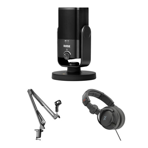 

Комплект микрофона RODE NT-USB Mini USB с Широковещательным Кронштейном и наушниками с закрытой задней панелью