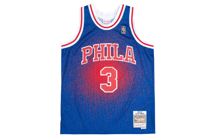 

Mitchell Ness Баскетбольная майка Mitchell & Ness SW Fan Edition 96 97 Philadelphia 76ers, Аллен Айверсон, размер 3, унисекс, королевский синий