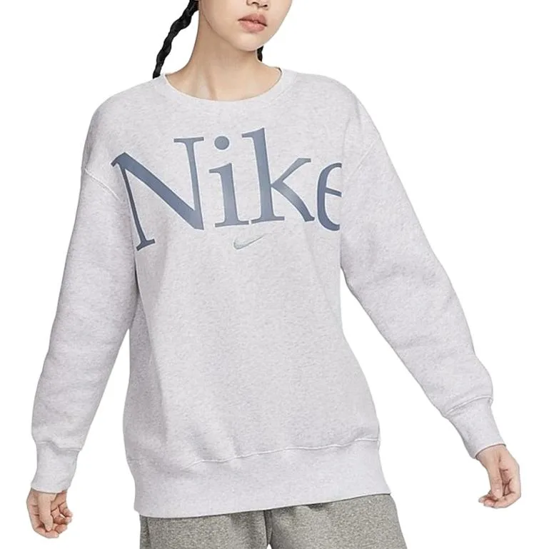 Nike Свитшот Women's Gray Crew Neck Moderate