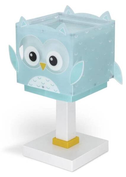 

Декоративная настольная лампа click-licht.de LITTLE OWL цвет hellblau weiß