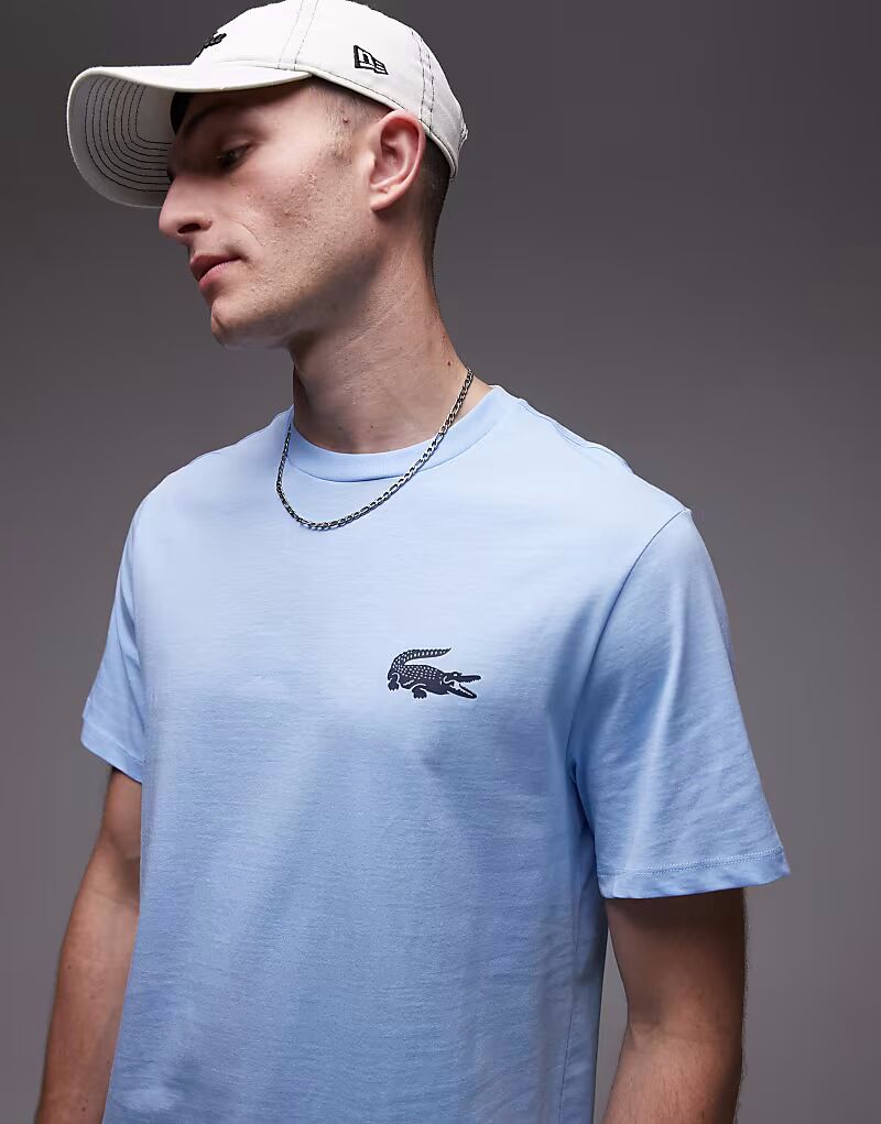 

Футболка Lacoste для дома светло-голубого цвета