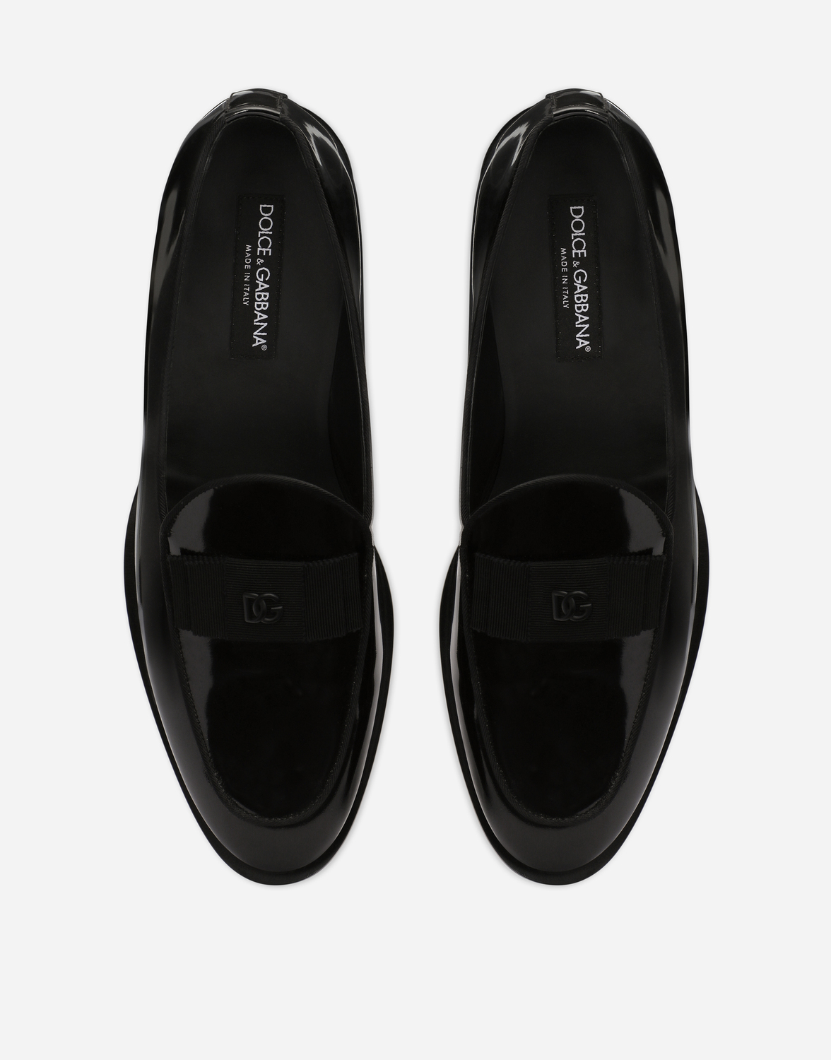 Полированные тапочки из телячьей кожи Dolce & Gabbana, черный — фото 4