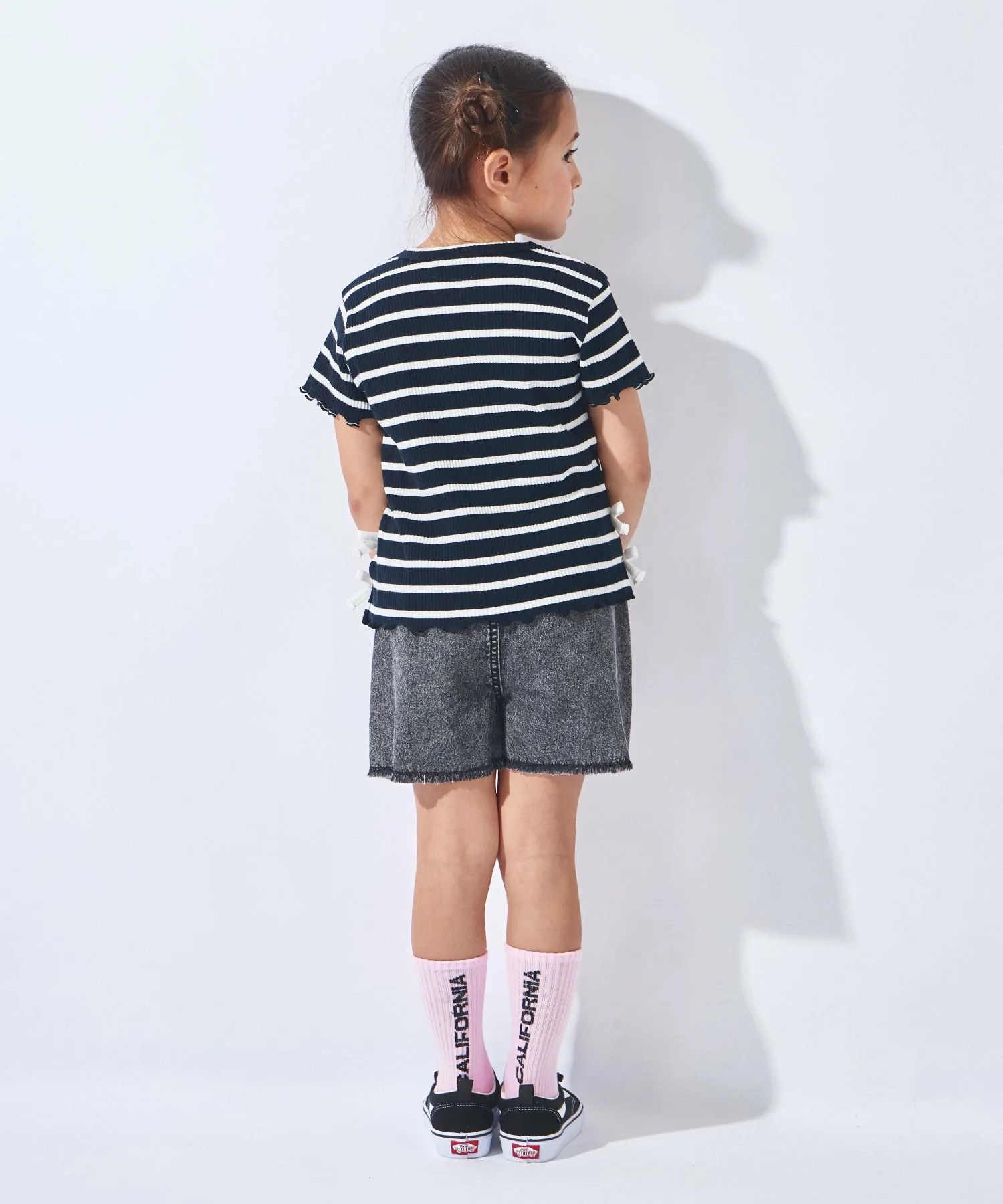 Футболка Верхняя часть с боковой лентой Ever Closet, Navy stripes — фото 4