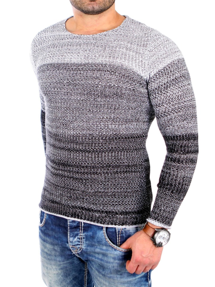 

Пуловер RESLAD Strickpullover Colorblock, черный