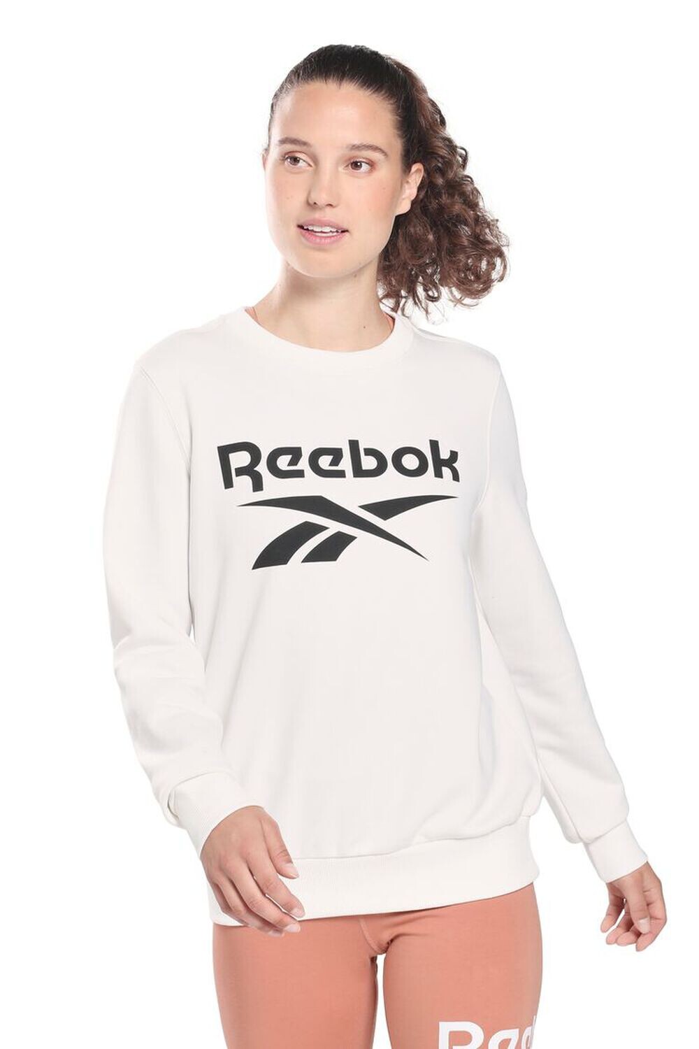 

Толстовка Reebok с логотипом French Terry Crew Forever 21, белый