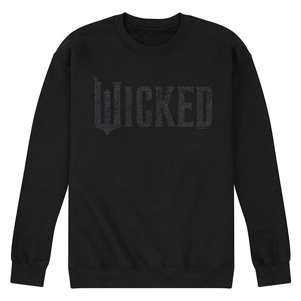 

Мужской свитшот Wicked с черным блестящим логотипом Licensed Character, Черный, Мужской свитшот Wicked с черным блестящим логотипом Licensed Character