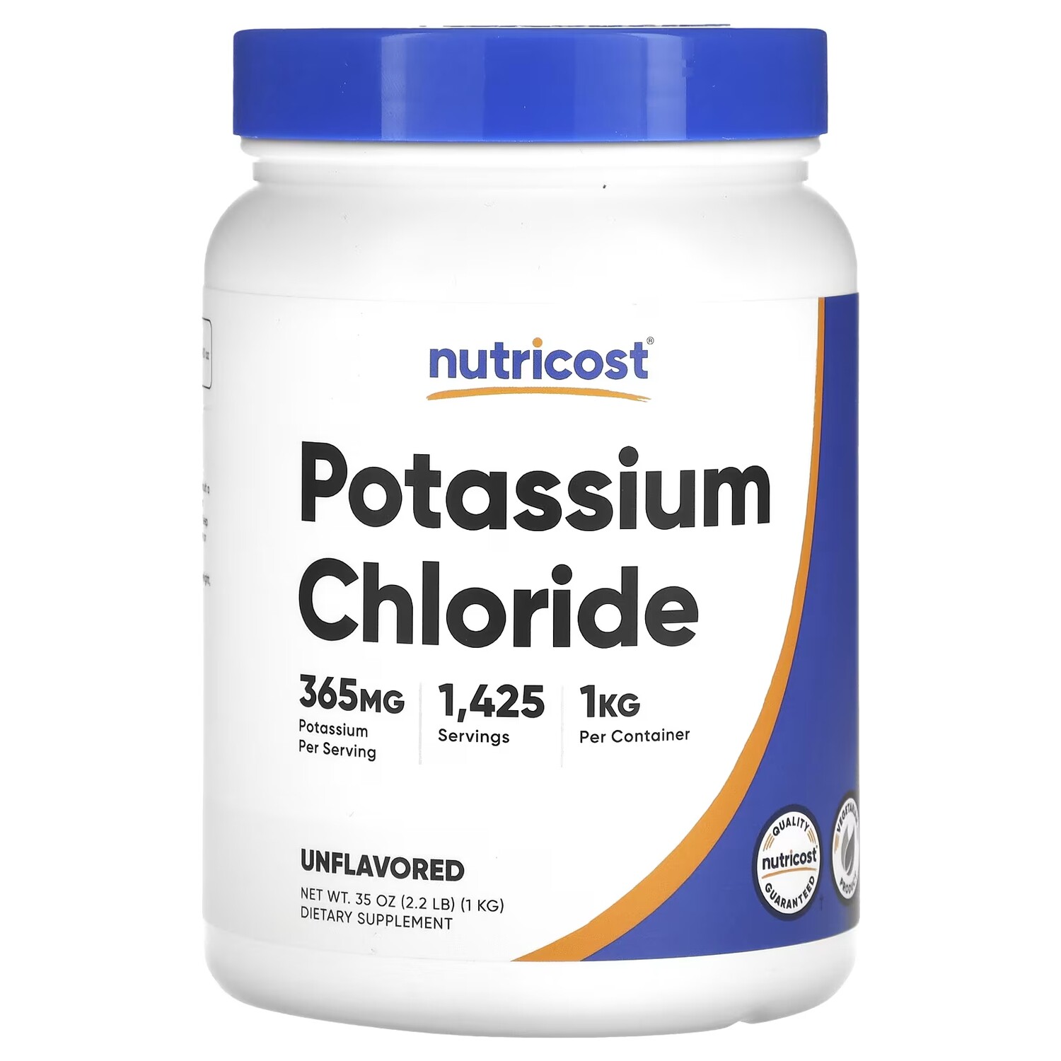 

Калия хлорид Nutricost 365 мг, 1 кг