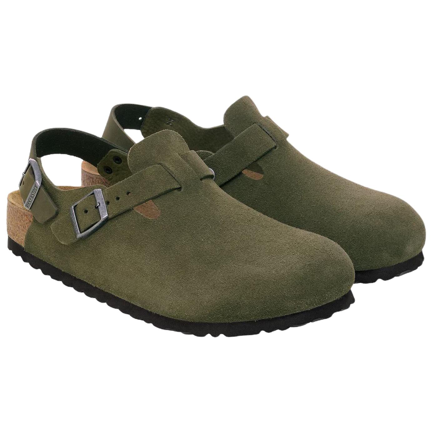 Birkenstock Токио Лоу Топ Кэжуал Шуз Юнисекс Зеленые Узкие Зеленые, цвет Green — фото 3