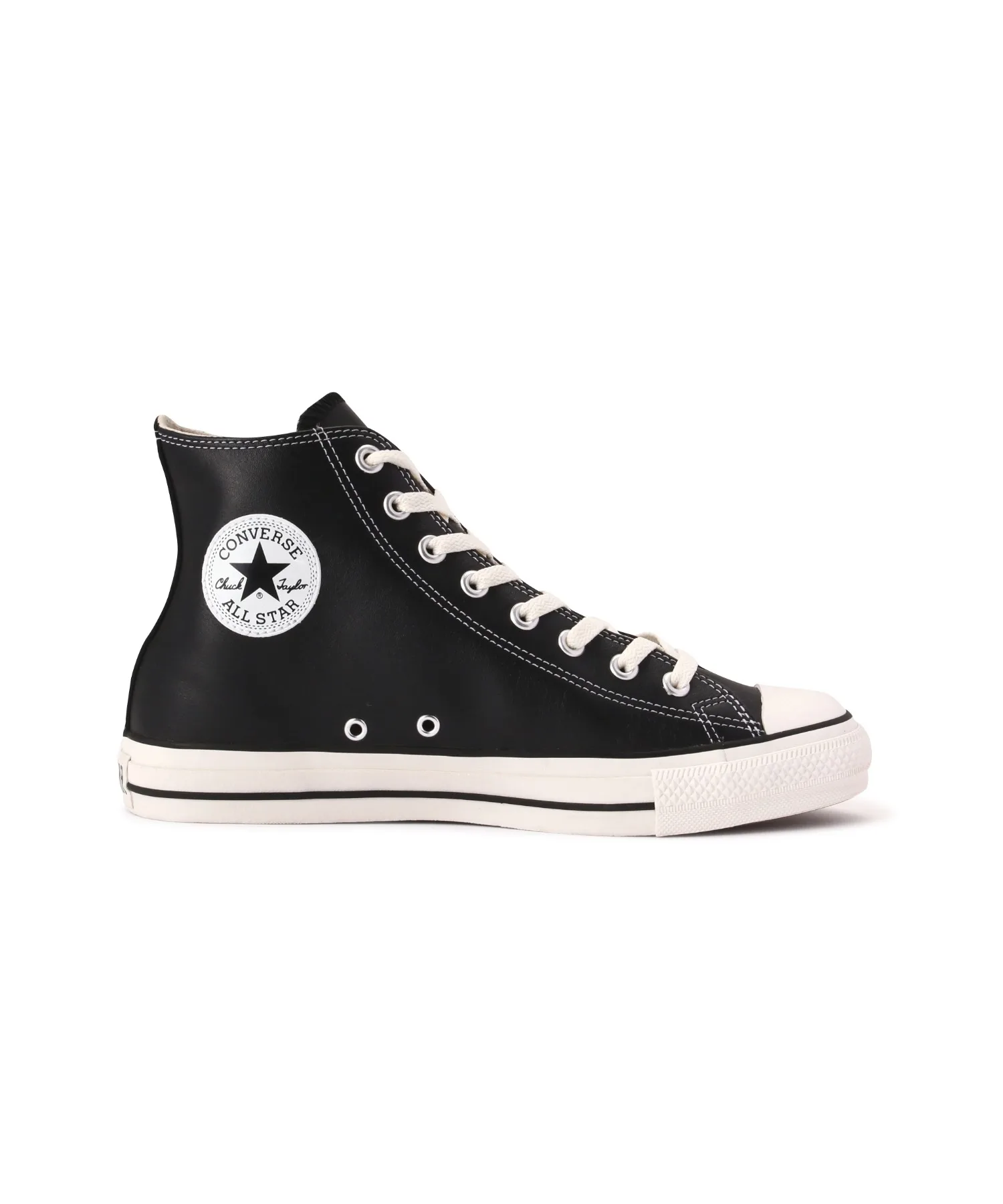 Унисекс кожаные высокие кеды ALL STAR R HI CONVERSE чёрные — фото 3