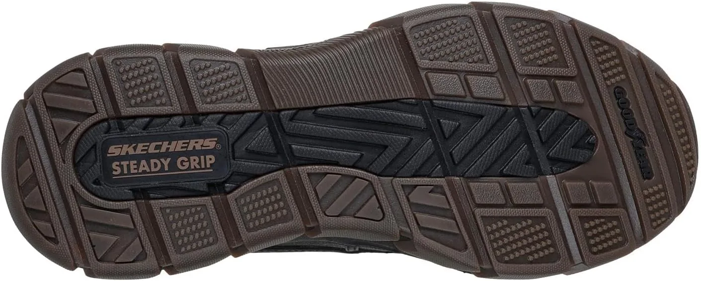 Мужские резиновые сапоги Skechers Respected Swamper, черный/шоколадный — фото 2