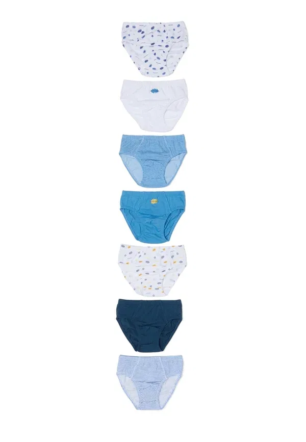 Трусы Ovs, Multipack 7 pack briefs, бело-голубой