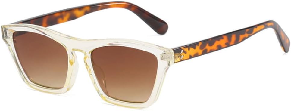 

Модные солнцезащитные очки «кошачий глаз» с градиентным переходом цвета, заклепками, для мужчин, с защитой от УФ-излучения UV400, а также трендовые сине-желтые солнцезащитные очки generic, C1-32292