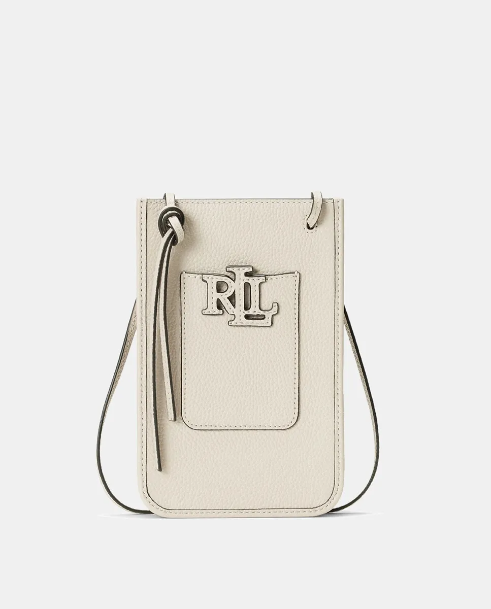 

Маленький кожаный кошелек Lauren Ralph Lauren, белый