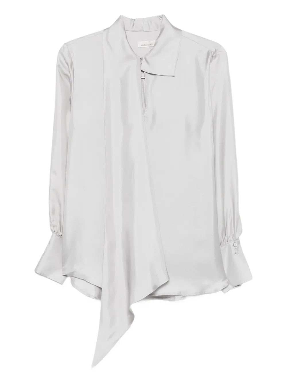 

Атласная рубашка Archivio 66, серый