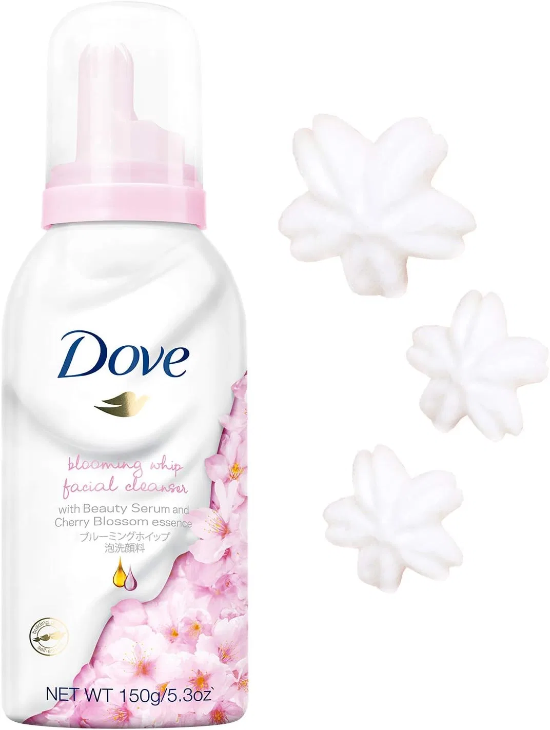 Пенка для умывания Dove — Blooming Whip с экстрактом сакуры, 150 г