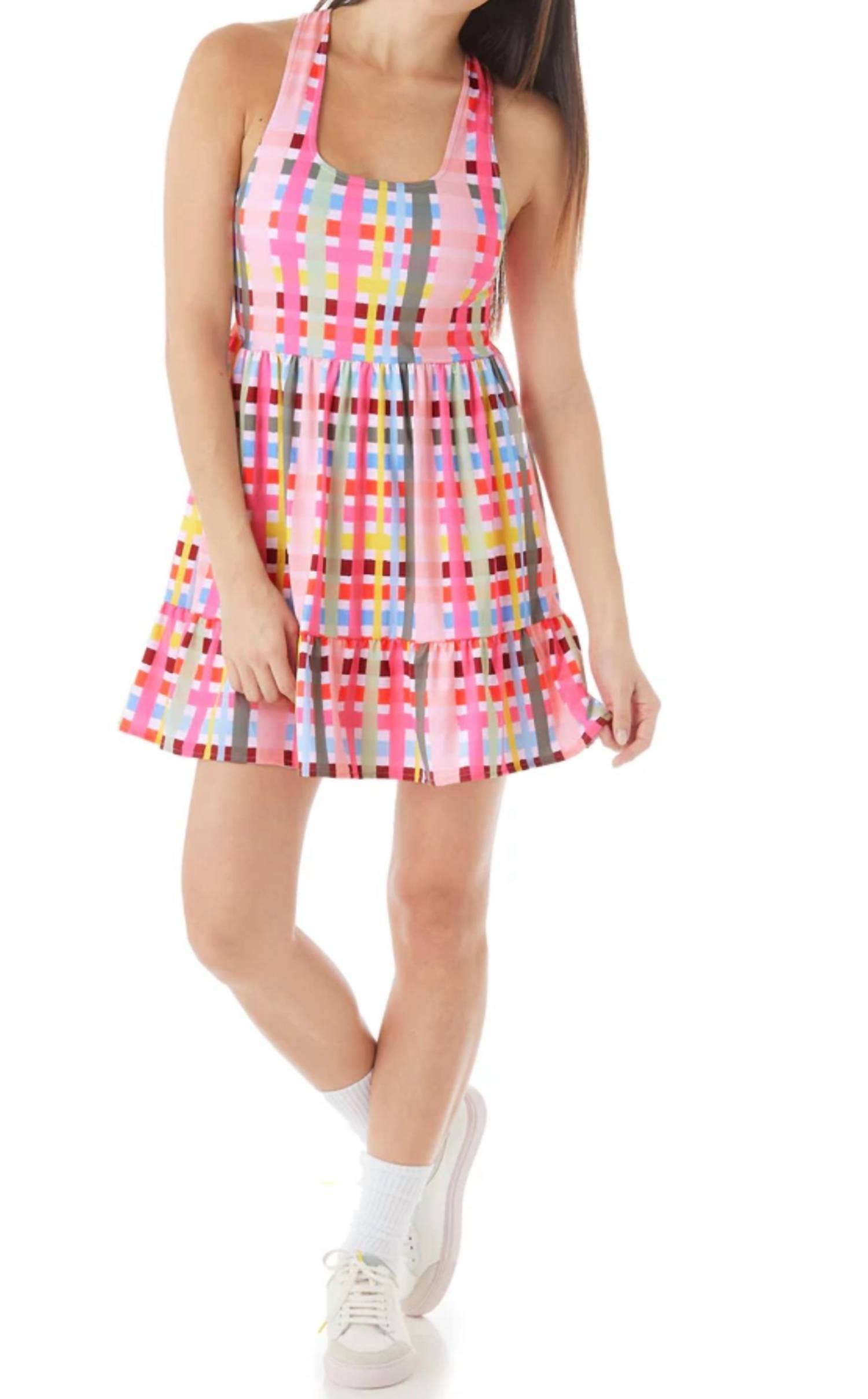 

Платье Love All в разноцветную клетку Crosby by Mollie Burch, цвет multi plaid