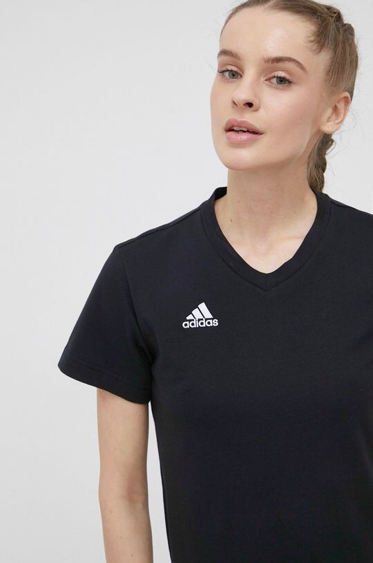 

Хлопковая футболка adidas Performance, черный