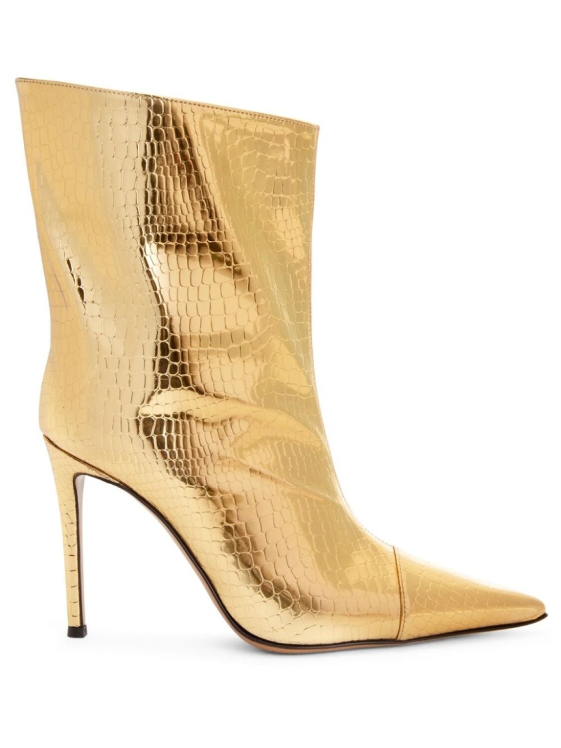 

Alexandre Vauthier ботильоны Alex 105 с эффектом металлик, золотистый