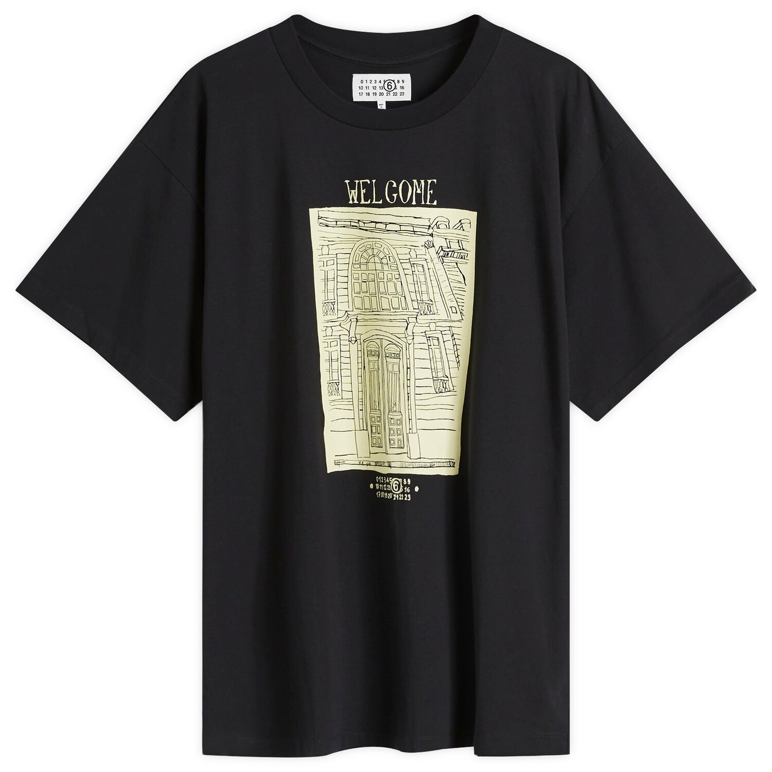 

Футболка Mm6 Maison Margiela Welcome T-Shirt, черный