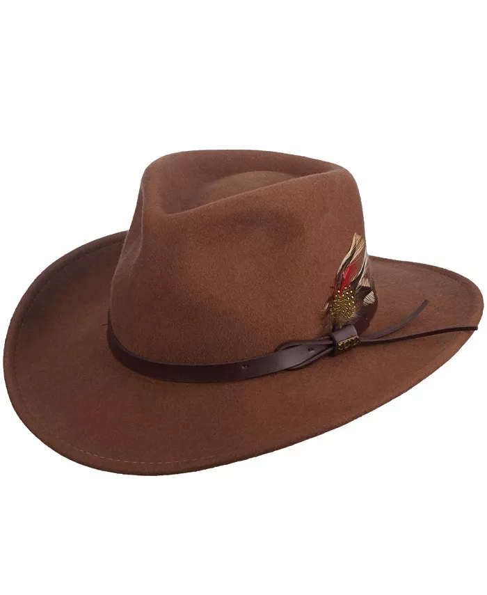 

Мужская фетровая шляпа Outback из мнущегося материала Scala, коричневый