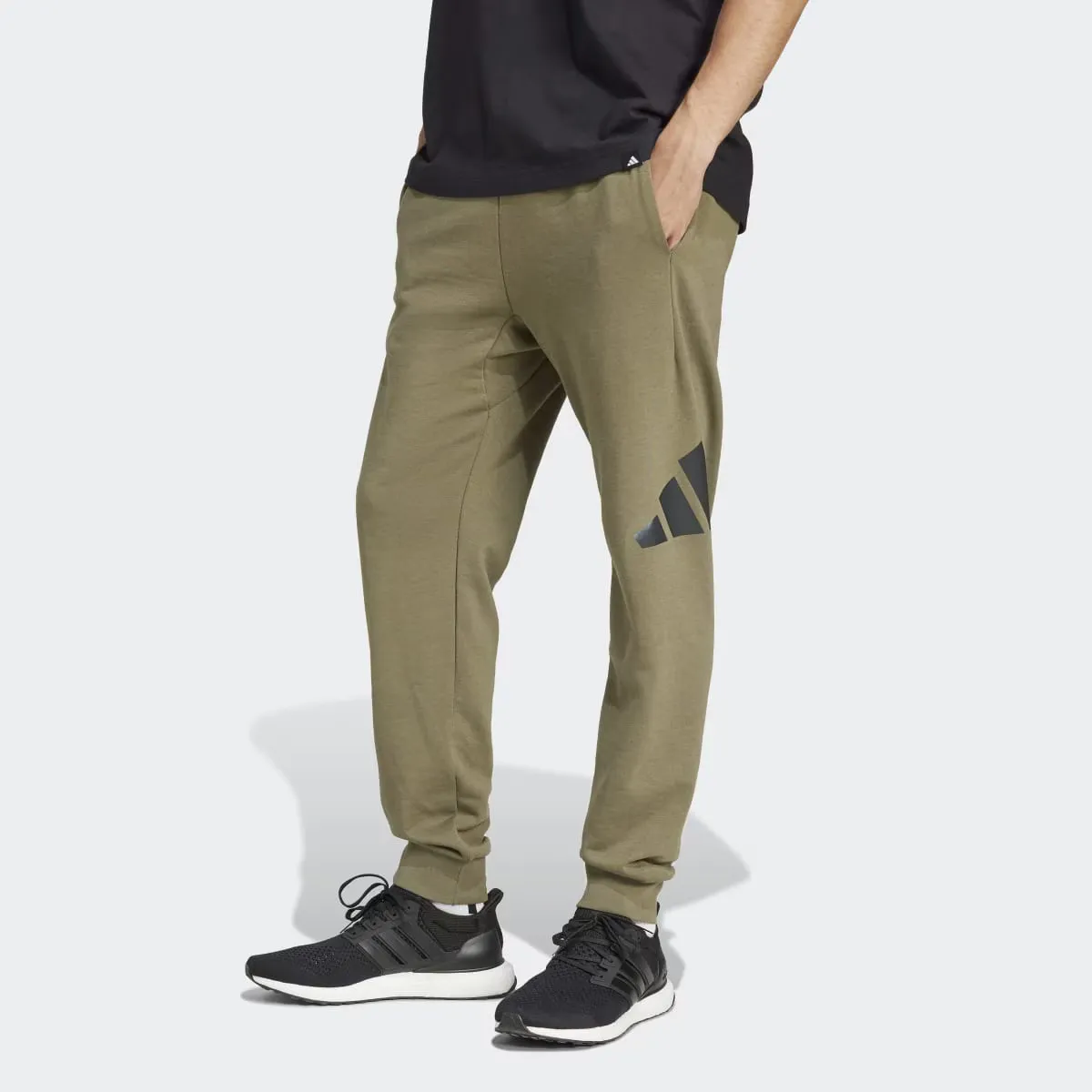 

Мужские брюки Adidas Essentials с большим логотипом French Terry, зеленый