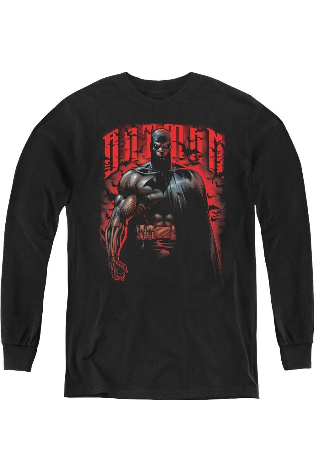 

Футболка с длинным рукавом Batman Red Knight для детей Gildan