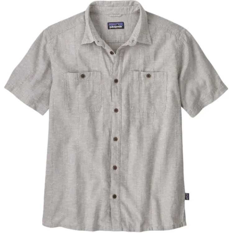 Рубашка с запахом на спине Patagonia, Salt Gray/Swell Dobby: Salt Grey