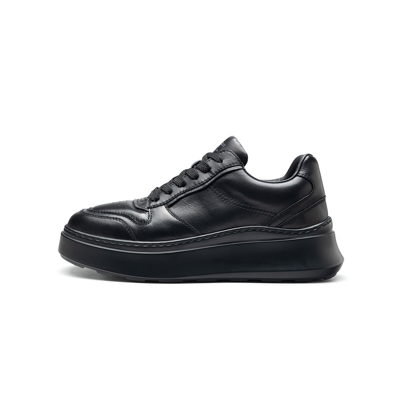 

HARSON Износостойкие мужские скейтерские кроссовки низкие черные (флис), цвет Black (Fleece)