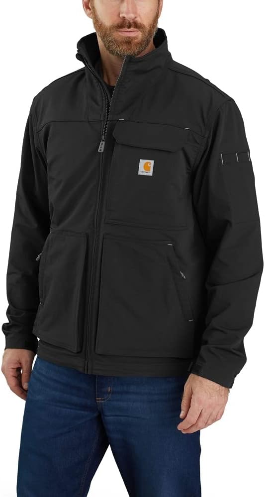 

Мужская куртка Carhartt 105342 Super Dux свободного кроя с воротником-стойкой, легкая, Black