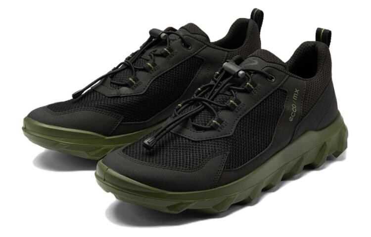 Кроссовки ecco Lifestyle Shoes Men Low-top Black/Green, черный/зеленый — фото 4