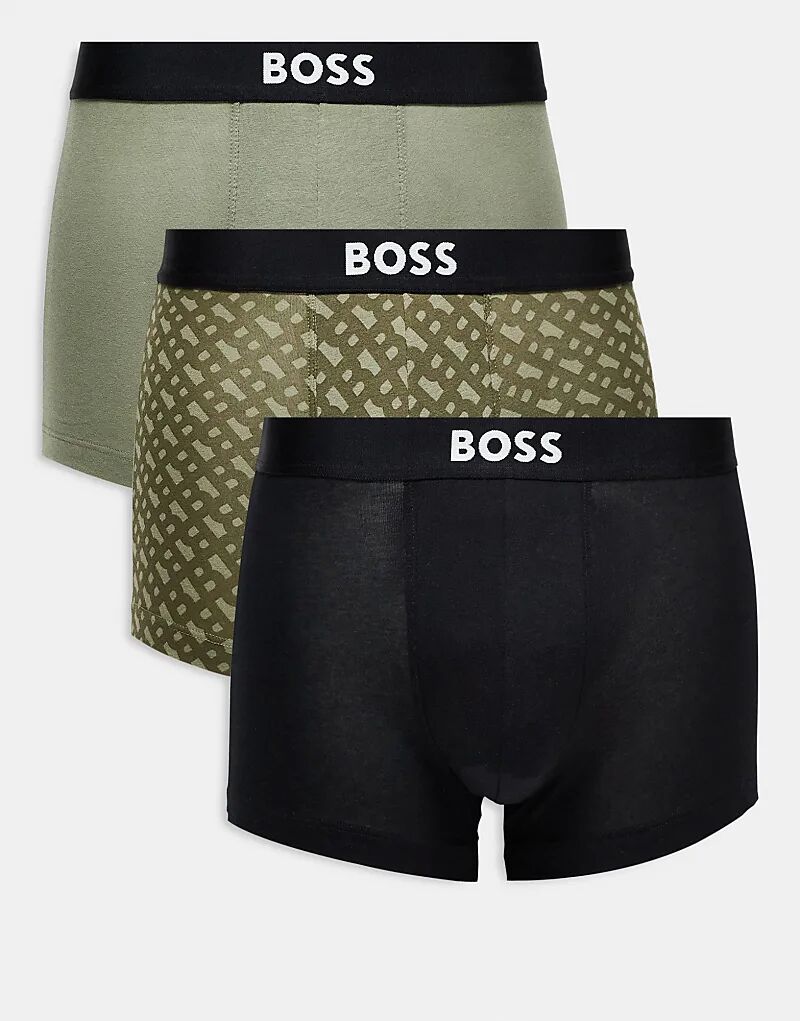 

Комплект из 3 трусов BOSS One зеленого и черного цветов Boss Bodywear