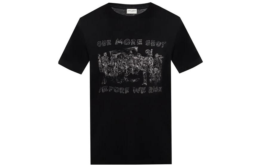 

SAINT LAURENT Мужская футболка, цвет Black