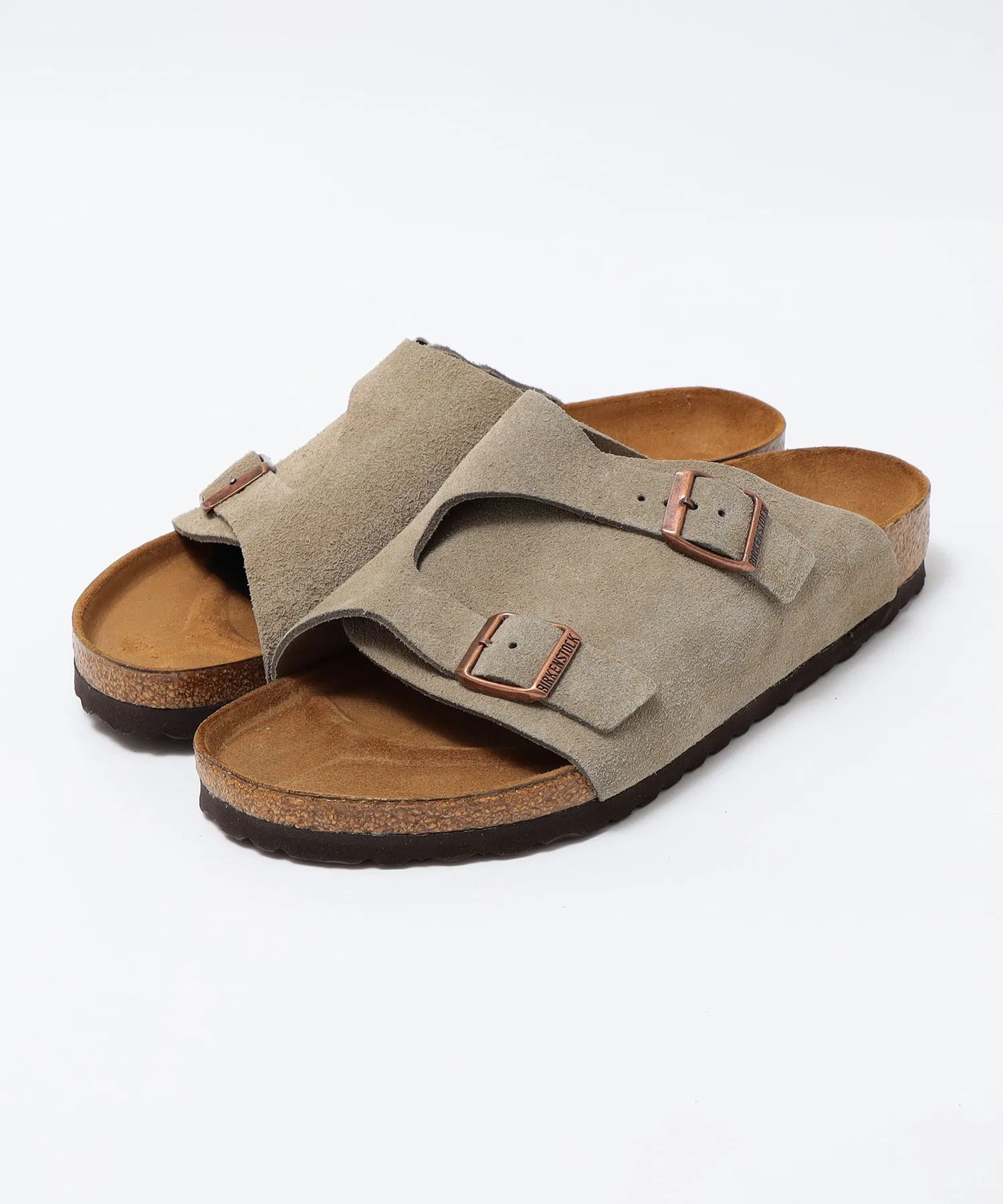 Мужские сандалии из замши Birkenstock Zurich бежевые