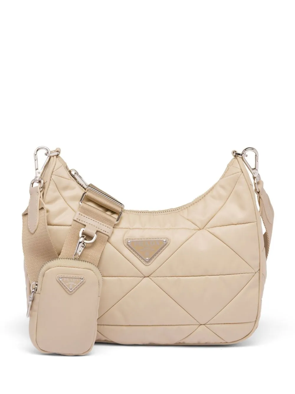 

Сумка на плечо Padded Re-Nylon Prada, нейтральный